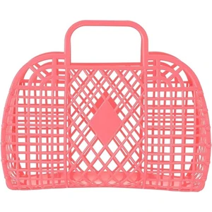 Retro Sepet Çanta-Koyu Pembe
