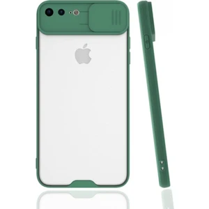 Apple iPhone 8 Plus Uyumlu Sürgülü Ultra Ince Renkli Kamera Korumalı Koruyucu Kılıf