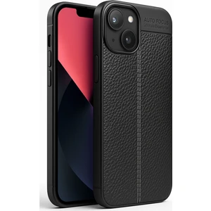 Apple iPhone 13 Kılıf Rugan Armor Deri Görünümlü Parmak İzi Yapmaz Dayanıklı Niss Silikon Kapak