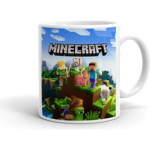 Minecraft Tasarım Ithal Porselen Seramik Kupa Bardak