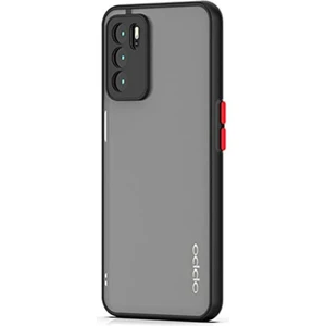Oppo A16 Kılıf Mat Parmak Izi Yapmaz Kamera Korumalı Renkli Tuşlu Sert Silikon