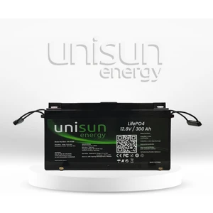 12.8V 300AH Lifepo4 Batarya 6000 Cycle + Ekran + Bluetooth (12V Sistem) Unisun Enerji
