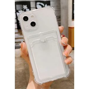 Apple iPhone 13/14 Kılıf Kamera Koruma ve Köşe Korumalı Kartlıklı Cüzdanlı Darbe Emici Kapak