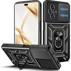 Honor 200 Kılıf Kamera Korumalı Sürgülü Yüzüklü Armor Tank Kapak