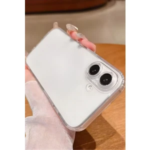 Apple iPhone 16 Kılıf Kamera Korumalı Şeffaf Ultra Ince Esnek Renksiz Silikon Kapak