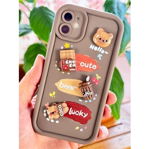 Apple iPhone 11 Kılıf Desenli Tasarımlı Figürlü Kamera Korumalı Silikon Renkli Kapak