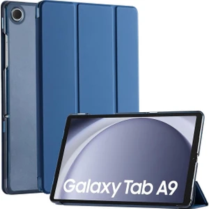 Samsung Galaxy Tab A9 SM-X110 Uyumlu Smart Kapak Katlanabilir Koruyucu Uyku Modlu Tablet Kılıfı