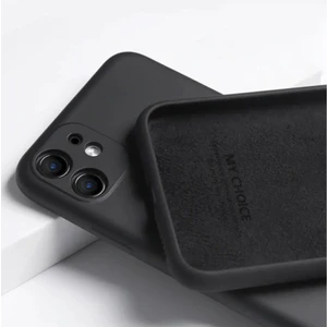 Apple iPhone 12 Kılıf Kadife Lansman Soft Yumuşak Liquid Silikon Kamera Korumalı Kapak