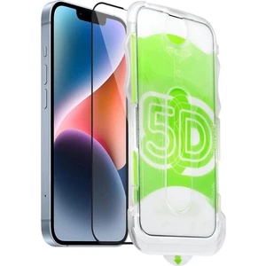 Apple iPhone 11 Pro Max Uyumlu Kolay Uygulama Aparatlı Siyah Çerçeveli Tam Kapatan Cam Ekran Koruyucu
