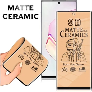 Samsung Galaxy Note 10 Mat Tam Ekran Koruyucu Seramik Esnek Bükülebilen Kırılmaz Cam 9H