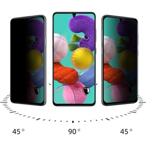 Samsung Galaxy A54 Uyumlu Tam Kapatan Hayalet Gizlilik Filtreli Kırılmaz Tamperli Cam Ekran Koruyucu