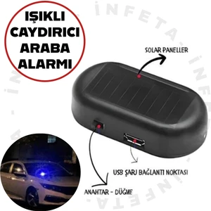 Araba Güneş Enerjili Hırsızlık Önleyici Caydırıcı Alarm Ledi 1 Adet
