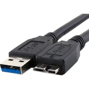 30CM - USB 3.0 HDD Harddisk Kablosu - USB 3.0 A Erkek To Micro B Erkek Kablo - Siyah