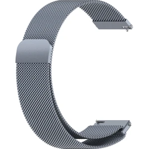 Huawei Watch 3 Gt Gt2 GT2E Gt3 Gt4 Gt5 Pro Se Elite 46MM Uyumlu 22MM  Milano Metal Hasır Mıknatıslı Kordon Paslanmaz Çelik