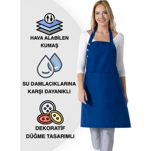 Boyun Ayarlı, Su Geçirmez, Cepli Şef, Aşçı, Mutfak Önlüğü , Cafe, Barista, Kuaför, Ressam ve Çiçekçi Önlükleri