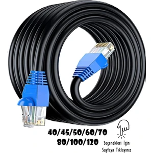 30 Metre Cat6 Dış Ortam Dış Mekan internet Kablo EzRj45 Utp Yüksek Hız 2 Katlı
