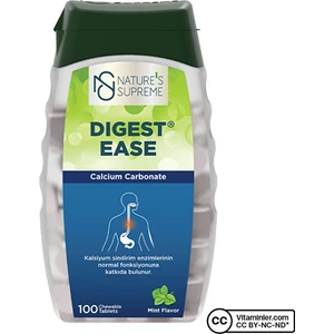 Nature's Supreme Digest Ease 100 Çiğnenebilir Tablet