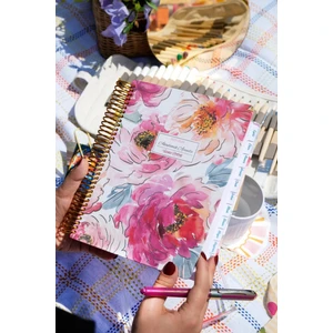 Victoria's Journals Spiralli Sert Kapak Akademik Ajanda 2025-2026. Ayraçlı 17X23 cm