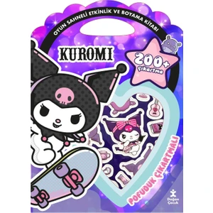 Kuromi - Pofuduk Çıkartmalı Etkinlik Kitabı (200'den Fazla Sticker Boyama ve Etkinlik Kitabı)
