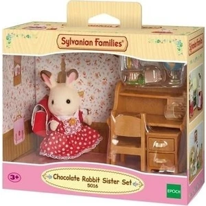 Sylvanian Families Kar Tavşan Kız ve Çalışma Masası