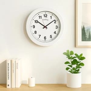 Brook Beyaz Çerçeve Modern Duvar Saati 242055