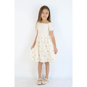 Dantelli Müslin Elbise