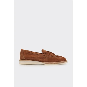 Camel Deri Kadın Günlük Ayakkabı