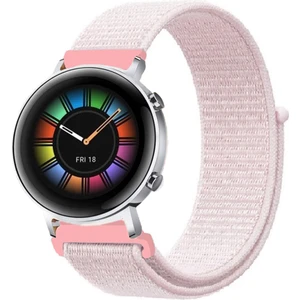 Huawei Watch Gt2 42MM Akıllı Saat Uyumlu Spor Kumaş Desenli Cırt Cırtlı Kordon Kayış