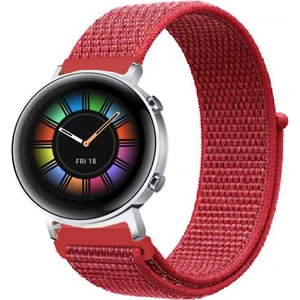 Huawei Watch Gt2 42MM Akıllı Saat Uyumlu Spor Kumaş Desenli Cırt Cırtlı Kordon Kayış