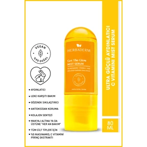 Ultra Güçlü Aydınlık Verici C Vitamini Mist Sprey Serum, Makyaj Altına/üstüne 80 ml