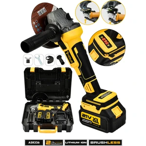 21V Çift Akülü Kömürsüz Şarjlı 125mm Avuç Taşlama