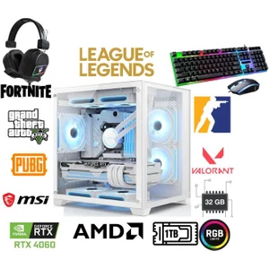 Dfs Gaming DS2026W Ryzen 7 5700X-B550M-RTX 4060 8GB-32GB Ram-1tb M.2 Ssd-Wı Fı-Masaüstü Bilgisayar