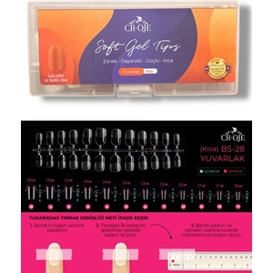 Soft Gel Tips - Yuvarlak Kısa