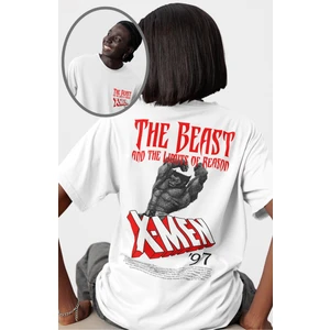 Unisex X-Men 97 Sırt Baskılı Tişört, Oversize Mar Vel Comics Temalı T-Shirt