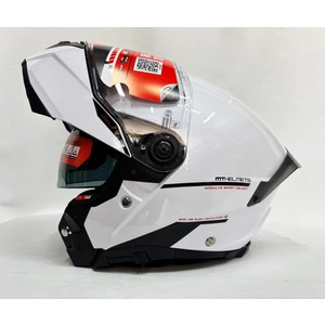 mt Atom 2 Sv A1 Parlak Beyaz Çene Açılır Iç Güneş Vizörlü