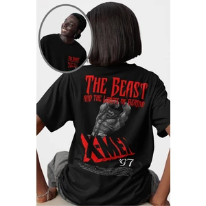 Unisex X-Men 97 Sırt Baskılı Tişört, Oversize Mar Vel Comics Temalı T-Shirt