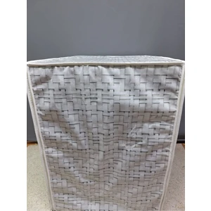 Başak Ev Tekstili Kumaş Dokulu Pvc Kapli Su Geçi̇rmez Çamaşir Makinesi Kurutma Makinesi Örtüsü