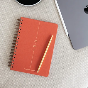 2025-2026 A5 Spiralli Keten 16 Aylık Akademik Ajanda - Mercan