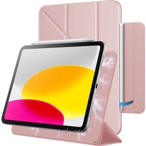 Samsung Galaxy Tab S9 Fe / S10 Fe / Tab S10 Lite 10.9inç Uyumlu Kılıf Manyetik Kalem Için Kilit Yuvalı Akıllı Slim Magic Kapak Katlanabilir Standlı Tablet Kılıfı