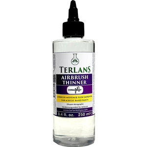 Terlans Airbrush Thinner 250 ml (Akrilik Boya) Airbrush Model Boyama Için Akrilik Bazlı Inceltici, Akışkanlık & Detay Kontrolü