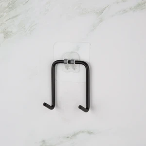 Yapışkanlı Çift Kancalı Banyo Mutfak Askısı Metal Askılık Duvar Askı Organizer