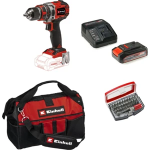 Tp-Cd 18/50 Li-I Bl Solo Darbeli Akülü Vidalama + 1 x 2.5 Ah Akü ve 32 Parça Bits Uç Seti (45/29 Kumaş Çanta)