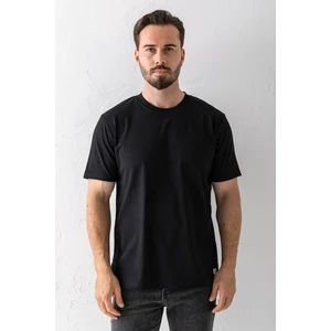 Erkek Bisiklet Yaka Basic Pamuklu T-Shirt Siyah - 25Y 5446