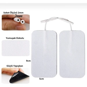 Tens Pedi 5x9 cm 2 PAKET 4’lü Yedek Elektrot Köpük Yüzey