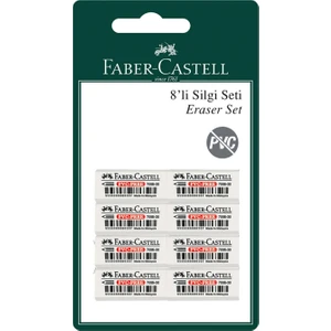 PVC-Free 8'li Beyaz Silgi Seti,Yumuşak Yapı, Toz Bırakmaz, Çevre Dostu