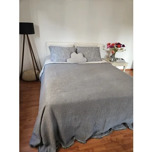 Mia Home & Baby Battal Boy Antrasit 4 Kat Muslin Yatak Örtüsü - Pike