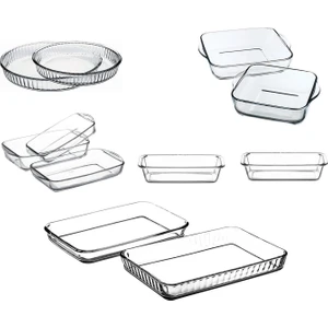 Borcam Fırın Tepsisi Seti - 11 Parça Borcam Çeyiz Seti