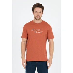 Erkek %100 Pamuk Bisiklet Yaka Kısa Kollu Baskılı T-Shirt  Rahat ve Şık Günlük Erkek Tişört 0011