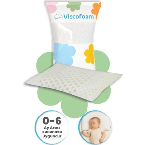 Hava Kanallı Ortopedik Bebek Yastığı Visco Bebek Yastık - 39x24x5cm