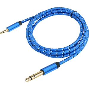 3,5 Mm'den 6,35 Mm'ye Adaptör Aux Kablosu Mikser Amplifikatör Altın Kaplama 3,5 Jak'tan 6,5 Jak'a Aux Cabo Erkek'ten Erkek'e 300 cm (Yurt Dışından)
